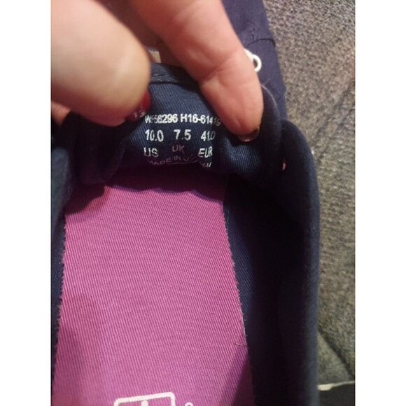 KEDS Champions Navy Canvas Lace Up Comfort Sneakers Shoes Women's Sz 10 Y2k - Picture 10 of 12